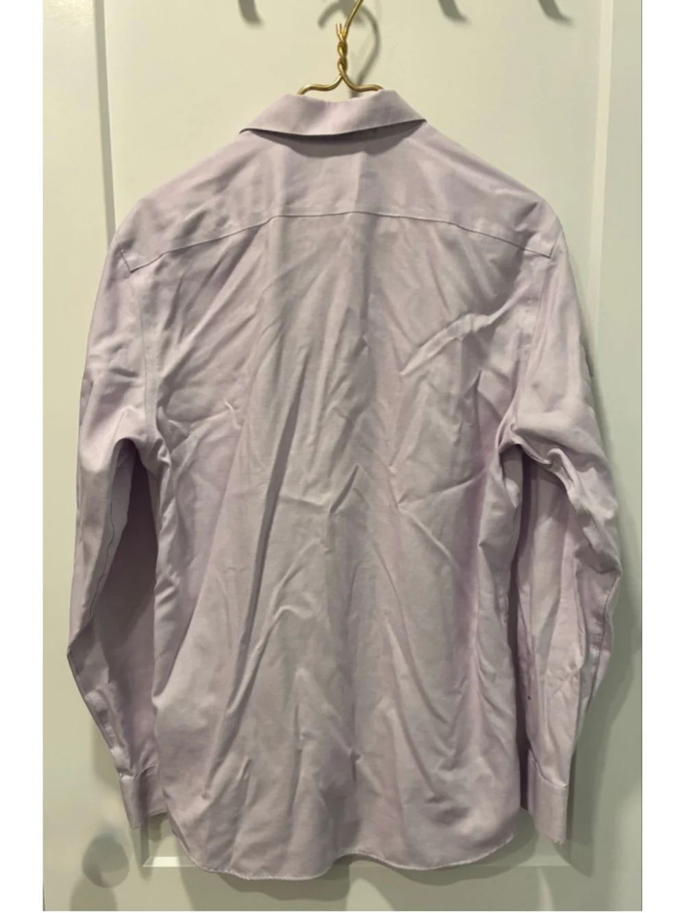 Banana Republic Dress Shirt men Size M Purple White Check preppy